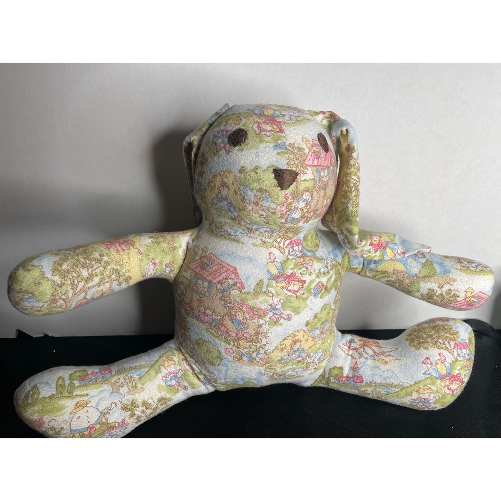 Handmade Nursery Rhyme Flannel Plush Bunny Rabbit Floppy Ear Toy